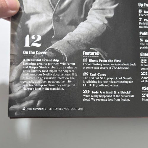 Luke Evans Out Magazine Sep Oct 2024 The Advocate Will Ferrell Harper Steele - Picture 6 of 7