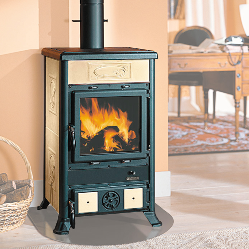 La Nordica Gusseisen Kaminofen Rossella R1 Pergament 11,1 kW für 252 m³ - Bild 2 von 4