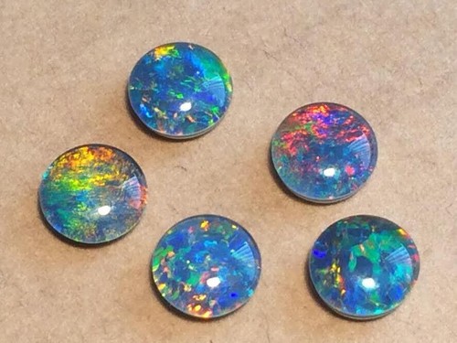 Opal Triplets Natural Earth Mined All Sizes Oval & Round Very Best Quality AAAAA - Picture 26 of 26