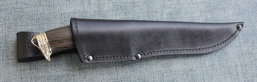 A.Maruschin Russland Outdoor Jagd Messer Шершень Damast stahl HRC 62 Handarbeit - Bild 12 von 13