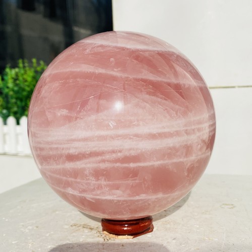 Natural Pink Rose Quartz Sphere Crystal Ball Reiki Healing 2260g - Picture 3 of 24