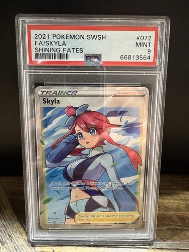 Pokemon PSA 9 MINT Skyla Shining Fates Ultra Rare Full Art 072/072! - Picture 1 of 2