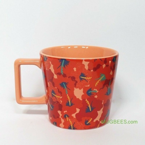 Starbucks Summer 2020 Orange Hibiscus Flower Ceramic Tea Coffee Cup Mug 14 oz - Picture 4 of 7
