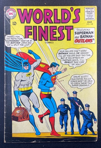 World’s Finest (1941) #148 VG+ (4.5) Batman Superman Robin Curt Swan - Afbeelding 1 van 2