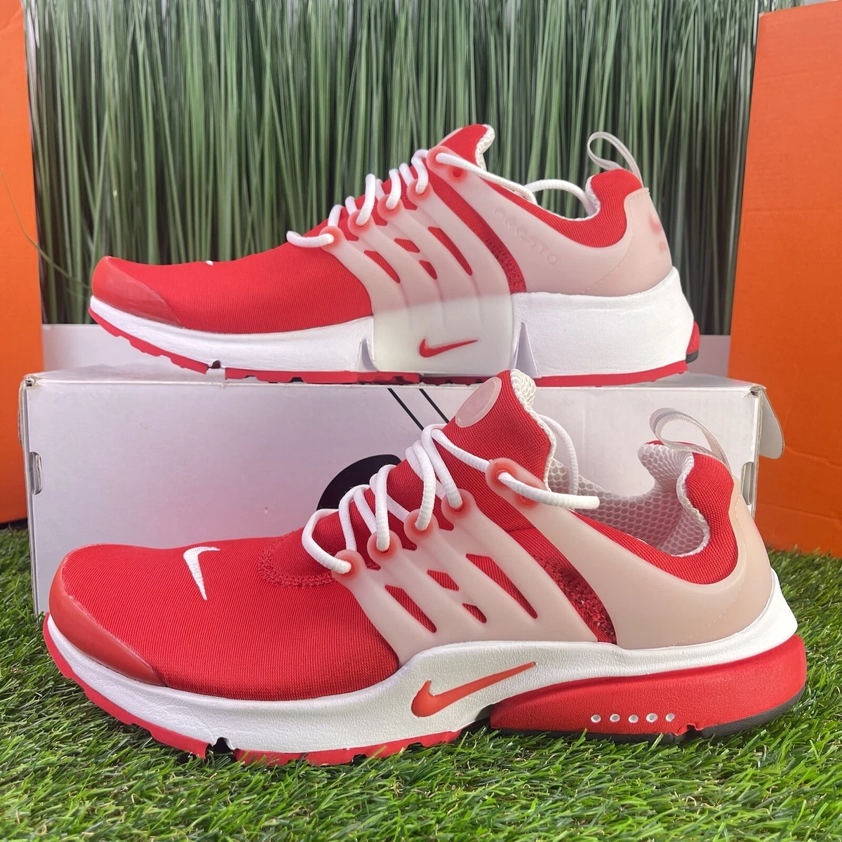 Mens red nike shop tennis shoes