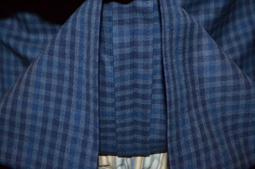 Tom James-EH Men Blue Check Wool Partial Lining Daul Vent Sports Coat Sz 36SH - Picture 7 of 12