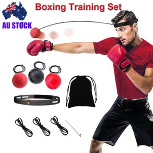 Boxing Head Band Speedball Fight Ball Training Reflex Speed Punch Exercise AU