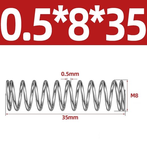 Muelle de compresión 0,30 mm de diámetro de alambre, pequeños resortes de presión de acero inoxidable 304 - Imagen 72 de 140