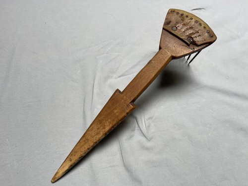 Antiker Webkamm aus Holz & Metall Handarbeit Textilwerkzeug Berber Vintage - Bild 8 von 11