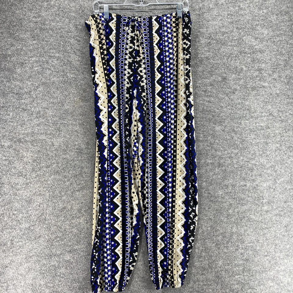 Alfani Pants Women 1X Plus Black Striped High Rise Chino Skinny Pull On Casual - Image 3 of 4