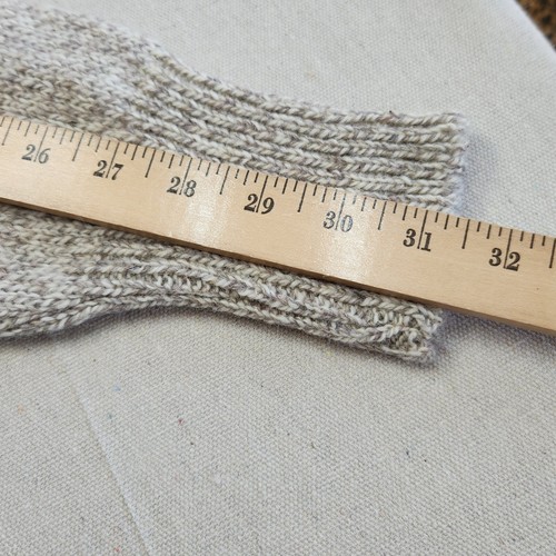 Mens Victoria Dry Goods Beige Wool Nylon Button Neck Sweater Made In USA Medium - Picture 6 of 6