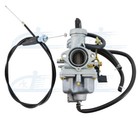 Carburetor & Throttle Cable For Honda Recon 250 Sportrax 250 TRX250TE TRX250TM