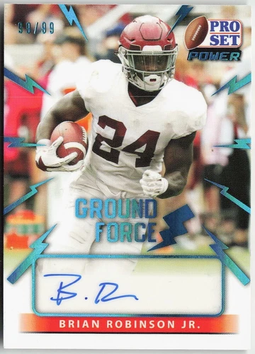 BRIAN ROBINSON JR 2021 Leaf Pro Set Power AUTO GROUND FORCE PLATINUM RC 99/99