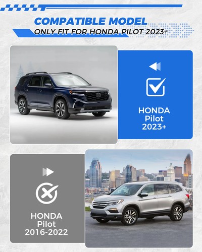600lbs Running Boards For 2023-2025+ Honda Pilot Side Steps Nerf Bar Accessories - Picture 2 of 17