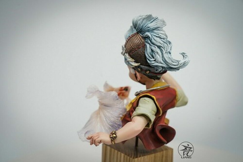 YuanXingLiang 逗鱼 Tease Fish Limited Painted Model Resin Figure 17cm Model - Picture 5 of 12