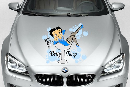 BETTY BOOP TRIBAL VINYL DECAL CAR TRUCK HOOD SIDE - Foto 2 di 3