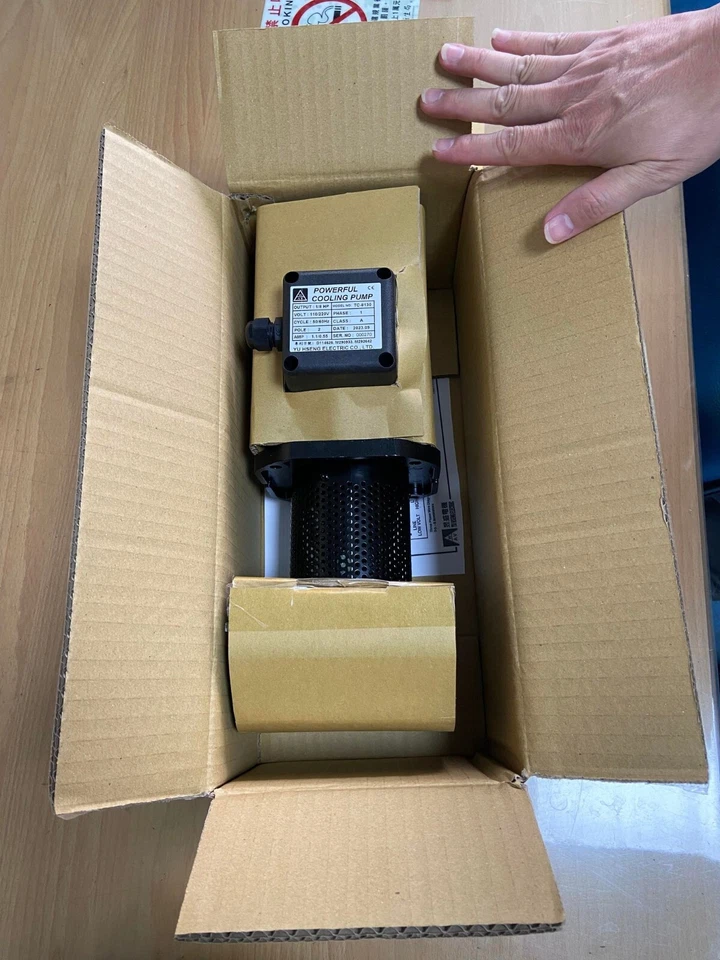 Bomba de refrigerante para máquina 1/8 HP 130mm 5", 1PH 110/220V, 1/2" NPT, torno CNC sierra rectificadora Foto 4 de 4