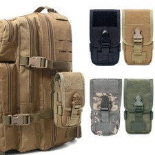 Tactical Molle Phone Pouch Double Layer Mobile Phone Case Belt Pack Waist Bag