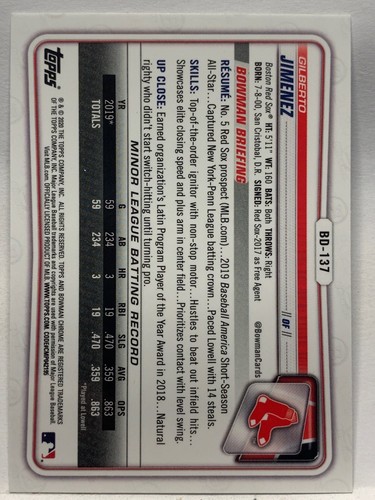 2020 Bowman Draft Chrome - 1st Bowman - Prospects -Top Prospects You Pick (a130) - Picture 87 of 137