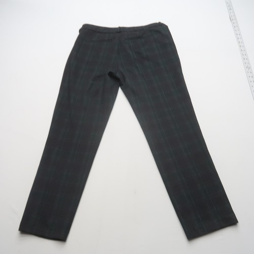 Liverpool Womens Dress Pants Size 30 / 10 Ponte Stretch Green Plaid Mid Rise - Picture 5 of 9