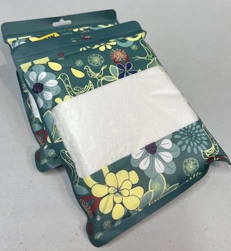 30x120 Inch White Classy Lace Table Runner/Overlay Floral Pattern Set Of 2 - Picture 3 of 4
