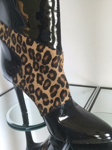 NUEVAS Botas para el Cabello de Becerro y Cuero Patente Tamera Mellon (Talla 36.5) - $1,295! - Imagen 2 de 10