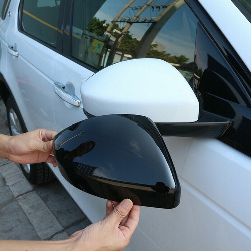 ABS Black Side Rearview Mirror Cover Casing For RR Sport /Evoque/ Velar 2014-21 - Picture 3 of 10