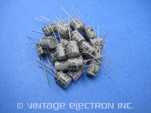 (25) Cappucci audio elettrolitici radiali IC (Illinois): 22uF 50V 20% (non polarizzati) - Foto 3 di 6