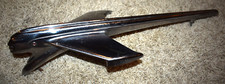 Vintage 1950 Pontiac Indian Chief Chrome Hood Ornament Red Dot