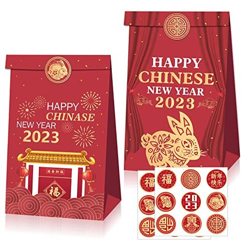 Year of the rabbit 2023 chinese new year 2023 cool gift carhartt Chinese New Year 2023 Year of the Rabbit Party Goodie Bags 18 Pack