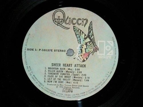 QUEEN Japan 1975 P-10137E NM LP SHEER HEART ATTACK - Picture 7 of 8