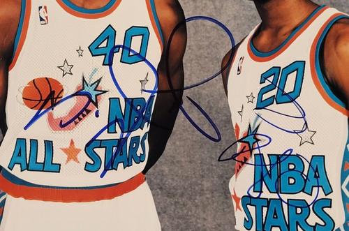Rare 1996 GARY PAYTON & SHAWN KEMP Signed 8x10 Photo-SEATTLE SUPERSONICS-PSA - Picture 3 of 8