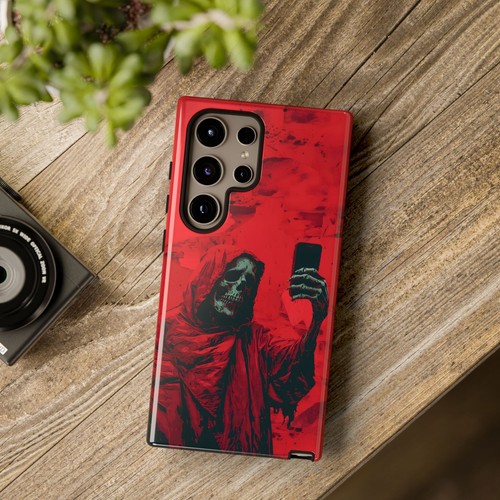 Tough Phone Case Grim Reaper Selfie. Apple iPhone, Samsung Galaxy, Google Pixel - Picture 214 of 280