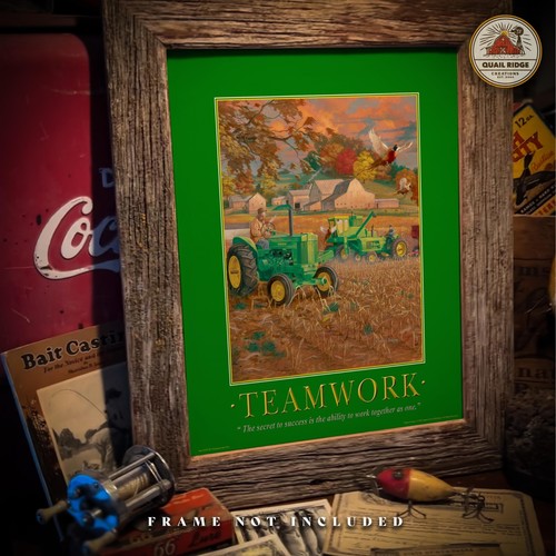 Póster motivacional John Deere tractor impresión artística granja oficina decoración de pared regalo - Imagen 8 de 8