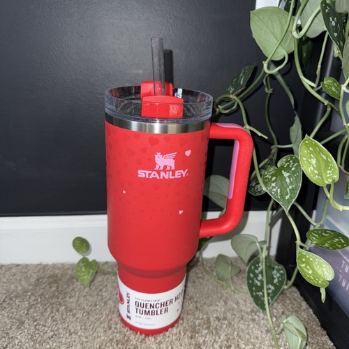 Stanley Cup Valentines Day 2025 Red 40oz H2.0 Flowstate Tumbler IN HAND
