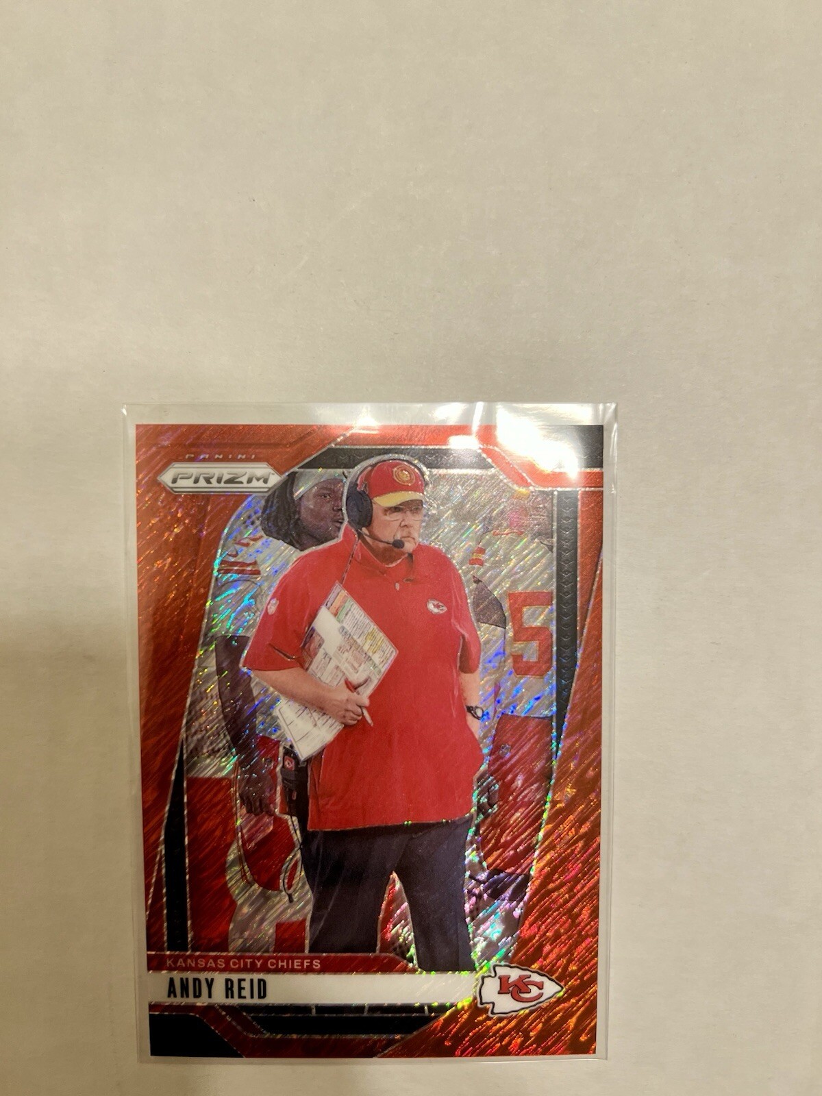 2024 Panini Prizm Andy Reid Red Shimmer Prizm #14/35 Chiefs Color Match 🔥