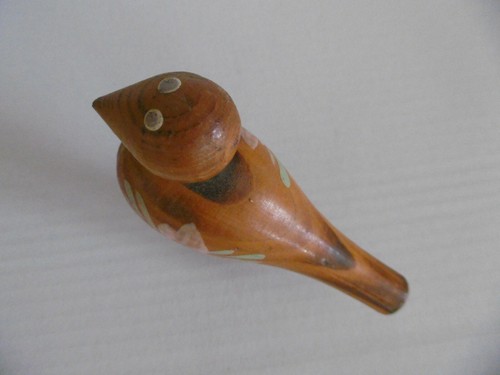 ANCIEN SIFFLET EN BOIS - OISEAU - VINTED - DECO?- APPEAU ? - ZOOMORPHE ? -JOUET? - Photo 6/7