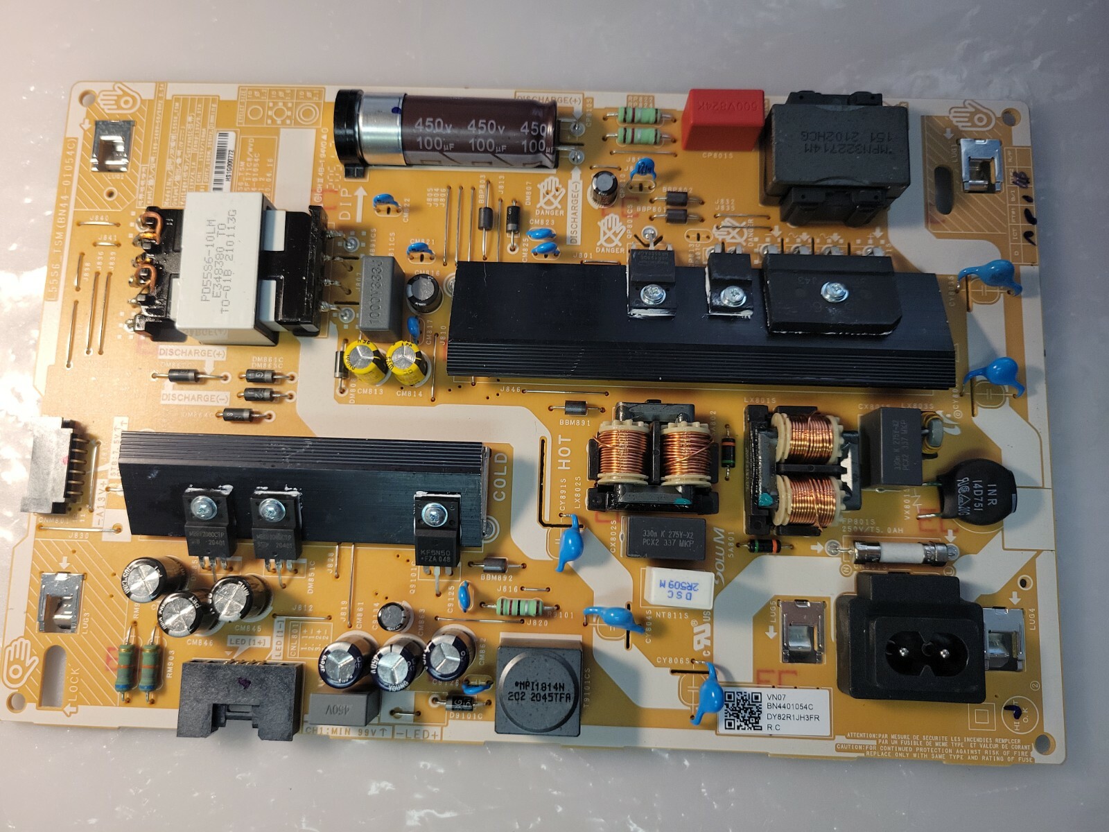 SAMSUNG UN55TU7000F UN58TU7000F POWER SUPPLY BOARD PN BN4401054C BN