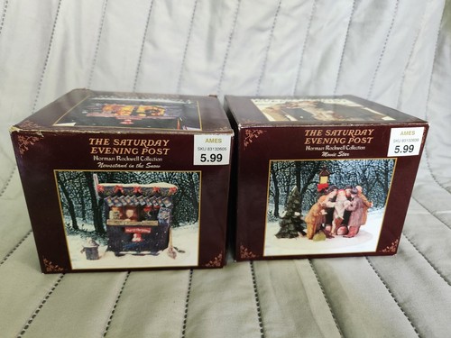 Saturday Evening Post Norman Rockwell Collection Filmstar & Zeitungskiosk im Schnee - Bild 1 von 8