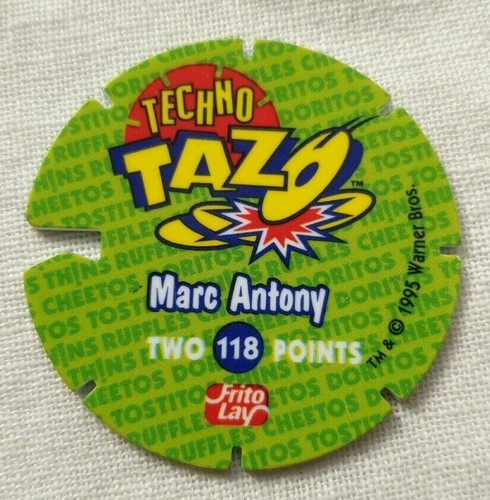 Looney Tunes Warner Bros. Frito Lay 1995 Techno Tazo - Marc Antony 118 - Picture 2 of 2