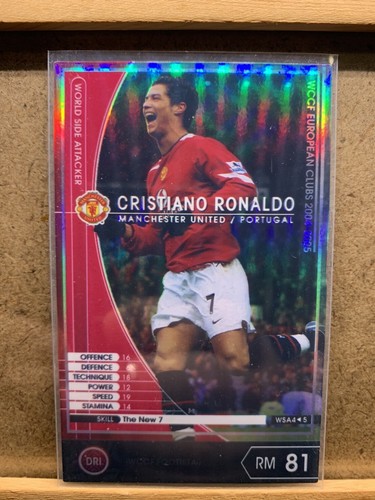 Tarjeta refractor Panini Footista 2019 04-05 WCCF WSA Cristiano Ronaldo Manchester  - Imagen 1 de 10