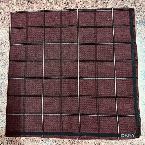 CLASSIC RED CHECKED ART HANDKERCHIEF VINTAGE PLAIN COTTON MEN POCKET SQUARE 18" - Picture 2 of 3