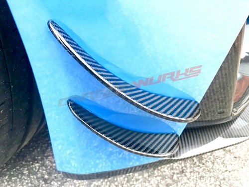 BMW M4 M3 patos delanteros de fibra de carbono F80 F82 F83 - 100% fibra de carbono - Juego de 4 - Imagen 2 de 12