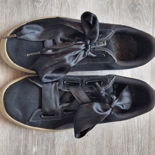Puma Sneaker, Gr. 38,5, Leder, Suede, schwarz, Damen - Bild 4 von 6