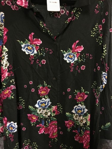 Damas Camisa Vestido con Diseño Floral Talla Reino Unido Pequeño NUEVO GRATIS AL DÍA SIGUIENTE P&P (B) - Imagen 3 de 6