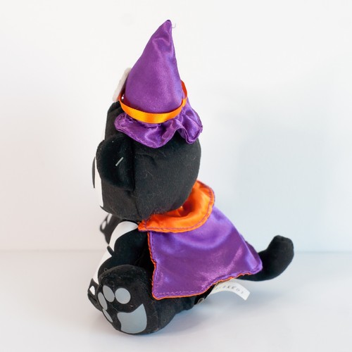 Skelanimals Kit Travestimento Gatto Viola Cappello Strega Mantello 8" Peluche Jakks Pacific 2009 - Foto 4 di 6