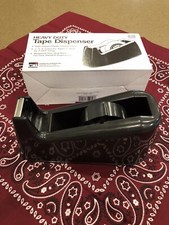 CLI #81300 Black Heavy Duty 1” & 3” Core Tape Dispenser Weighted Non-skid Base