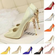 Chic Womens Pointed Toe Stiletto High Heel Shoes Wedding Dress Prom Party Pumps