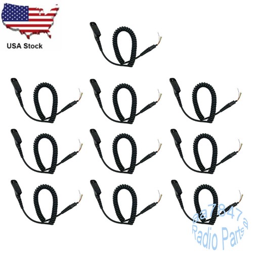 10X Speaker Mic Microphone Cable For APX4000 APX6000 APX7000 XPR6350 XPR6550 - Picture 1 of 7