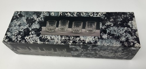 Juego de 4 vasos de whisky antiguos Rocks, cóctel de vodka escocés bourbon nuevo en caja - Imagen 2 de 7